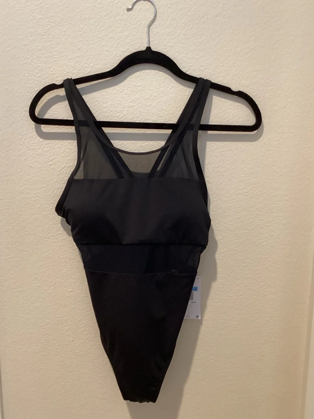 Nike Black Mesh-Panel Women's One-Piece Swimsuit